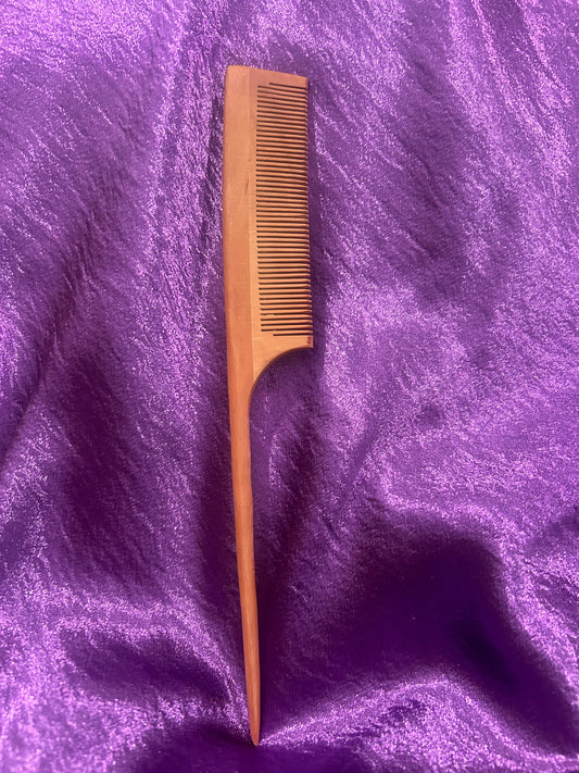 Rat Tail Wooden Comb (Light)